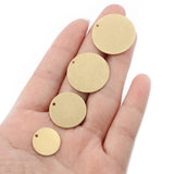 Raw Brass Round Stamping Blank Disc Charms Pendant For DIY Jewelry Making