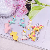 26mm Unicorn Resin Earrings Charm DIY Jewelry Pendant