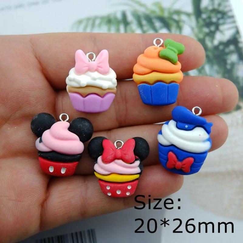 Resin Cake Earring Charms for Jewelry Making Bulk