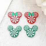 10Pcs Christmas Candy Charms Acrylic For Diy Making