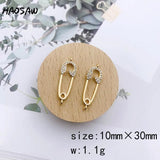 4Pcs/Lot CZ Stone Garland Plating Charm for DIY Jewelry Making