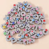10pcs Crystal Letter Charm A-Z Alphabet Pendants for DIY Jewelry Making