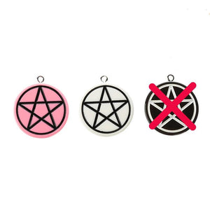 15Pcs Halloween Party Charms Glitter Resin Star Moon Witches Jewelry Findings