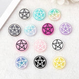 15Pcs Halloween Party Charms Glitter Resin Star Moon Witches Jewelry Findings