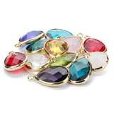 Quartz Crystal Opal Water Drop Charms for Jewelry Making