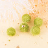 24pcs 15mm Plush Fur Ball Beads DIY Pompom Pendant for Jewelry Making