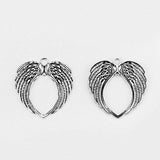 Large Angel Wings Pendants Charm in Circle Christmas Tree Ornament