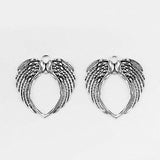 Large Angel Wings Pendants Charm in Circle Christmas Tree Ornament