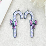 12Pcs Pastel Goth Christmas Charms Gingerbread Snowman Pendant DIY Making
