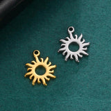 Charm Stainless Steel Sun Pendant for Necklace Bracelet Making