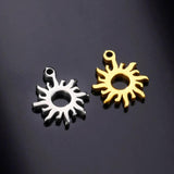Charm Stainless Steel Sun Pendant for Necklace Bracelet Making