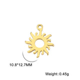 Charm Stainless Steel Sun Pendant for Necklace Bracelet Making
