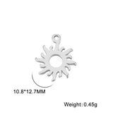 Charm Stainless Steel Sun Pendant for Necklace Bracelet Making