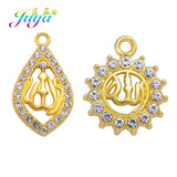 10Pcs Islamic Muslim Jewelry Making Supplies Allah Charms Pendant DIY