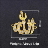 10Pcs Islamic Muslim Jewelry Making Supplies Allah Charms Pendant DIY