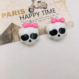 10pcs Skull Pendant Charms for DIY Making, Earring, Necklace - Resin Material