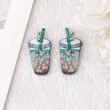 10Pcs Christmas Coffee Cup Charms for DIY Making