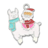 10pcs Enamel Alpaca Charm Animal DIY Pendants Earrings Bracelets