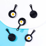 20Pcs Enamel 14*27mm Pan Fried Egg Alloy Pendant DIY Earring Necklace Charm