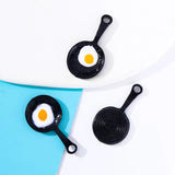 20Pcs Enamel 14*27mm Pan Fried Egg Alloy Pendant DIY Earring Necklace Charm