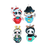 8Pcs Christmas Charms Acrylic Jewelry Findings DIY Making Accessories