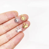 10pcs Anti Allergic Stainless Steel Charm Pendant
