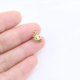 10pcs Anti Allergic Stainless Steel Charm Pendant