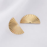Raw Brass Half Circle Charms for DIY Jewlery Making
