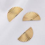 Raw Brass Half Circle Charms for DIY Jewlery Making
