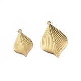 10pcs Raw Brass Leaf Charms for DIY Earrings Necklace Jewelry Making