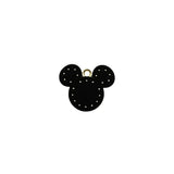 10pcs Matte Spray Paint Mickey Head Charms Metal Pendants DIY Jewelry