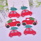 10pcs Christmas Car Tree Charms for DIY Jewelry Making