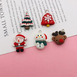 10pcs Reindeer Pendant for Christmas DIY Jewelry