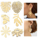 Brass Ginkgo Biloba Leaf Charms for DIY Jewelry Making