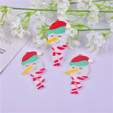 10pcs Christmas Cartoon Arcylic Charms for DIY Jewelry Making