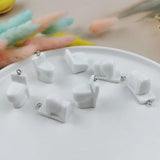10 Pcs Mini Toilet Resin Charms for Earring Keychain DIY
