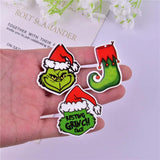 10pcs Christmas Cartoon Charms for DIY Jewelry Making