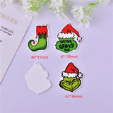 10pcs Christmas Cartoon Charms for DIY Jewelry Making