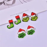 10pcs Christmas Cartoon Charms for DIY Jewelry Making