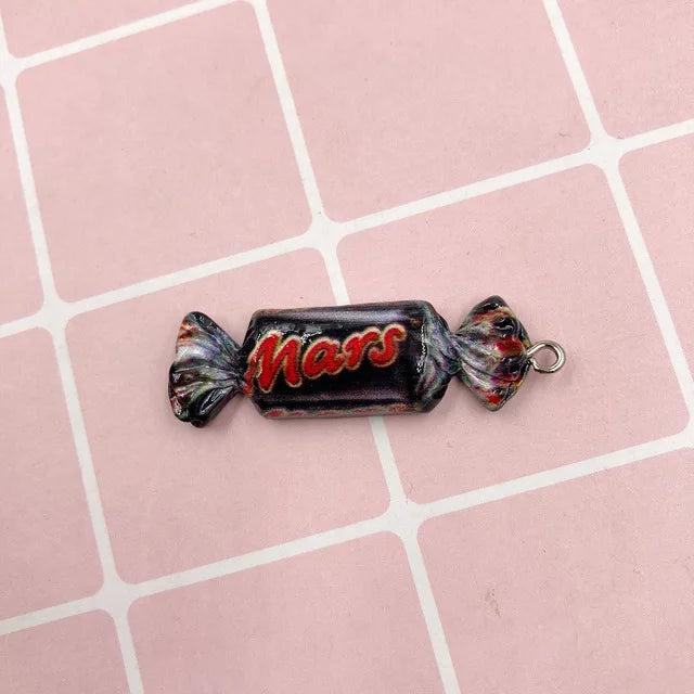 Chocolate Candy Resin Charms for Jewelry Making 38x12mm