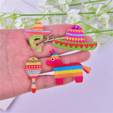 10pcs Cinco De Mayo Cactus Horse Charms for DIY Jewelry