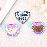 12Pcs Spooky Sexy Booty Acrylic Charms Ghoul Pastel Goth Pendant