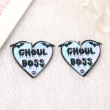 12Pcs Spooky Sexy Booty Acrylic Charms Ghoul Pastel Goth Pendant
