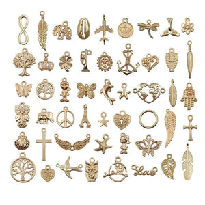 Vintage Alloy Enamel Pendants Charms for Jewelry Making DIY Craft