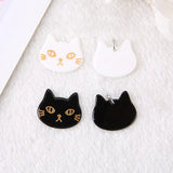 10 Pcs Punk Cat Charms Flatback Acrylic Cabochons Jewelry Findings