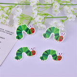 10pcs/pack Caterpillar Strawberry Bug Charms for Earring Jewelry Making