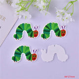 10pcs/pack Caterpillar Strawberry Bug Charms for Earring Jewelry Making