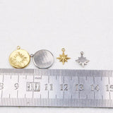 5pcs Stainless Steel High Star Charms Pendant DIY Women Accessory - 2 Colors