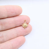 5pcs Stainless Steel High Star Charms Pendant DIY Women Accessory - 2 Colors