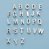 5Pcs Stainless Steel Initials Beads 1.8mm Hole DIY Bracelets Necklaces